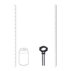 LEVELZ Wide Detachable Lasso Cock Ring - Black - Black Adjustable Cock Ring - Hush Store Sydney 