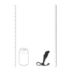 LEVELZ Rippled with Hard Loop Prostate Massager - Small - Black Small Prostate Massager - Hush Store Sydney 
