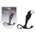 LEVELZ Rippled with Hard Loop Prostate Massager - Medium - Black Medium Prostate Massager - Hush Store Sydney 