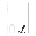 LEVELZ Rippled with Hard Loop Prostate Massager - Medium - Black Medium Prostate Massager - Hush Store Sydney 