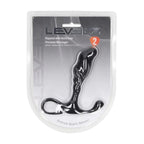 LEVELZ Rippled with Hard Loop Prostate Massager - Medium - Black Medium Prostate Massager - Hush Store Sydney 