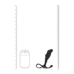 LEVELZ Rippled with Hard Loop Prostate Massager - Large - Black Large Prostate Massager - Hush Store Sydney 