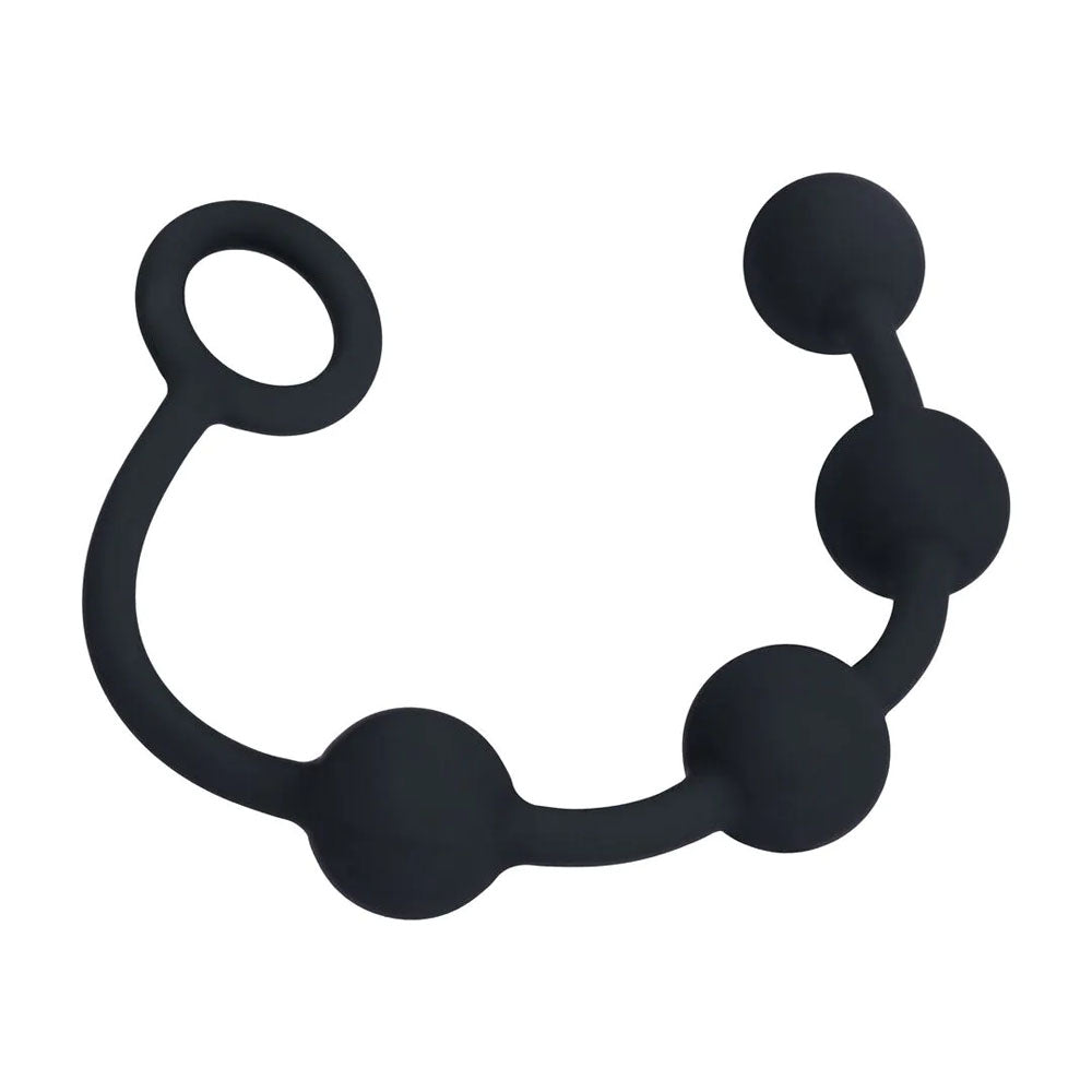 LEVELZ Round Silicone Anal Balls - S - 20mm - Black 23 cm Small Anal Balls - Hush Store Sydney 