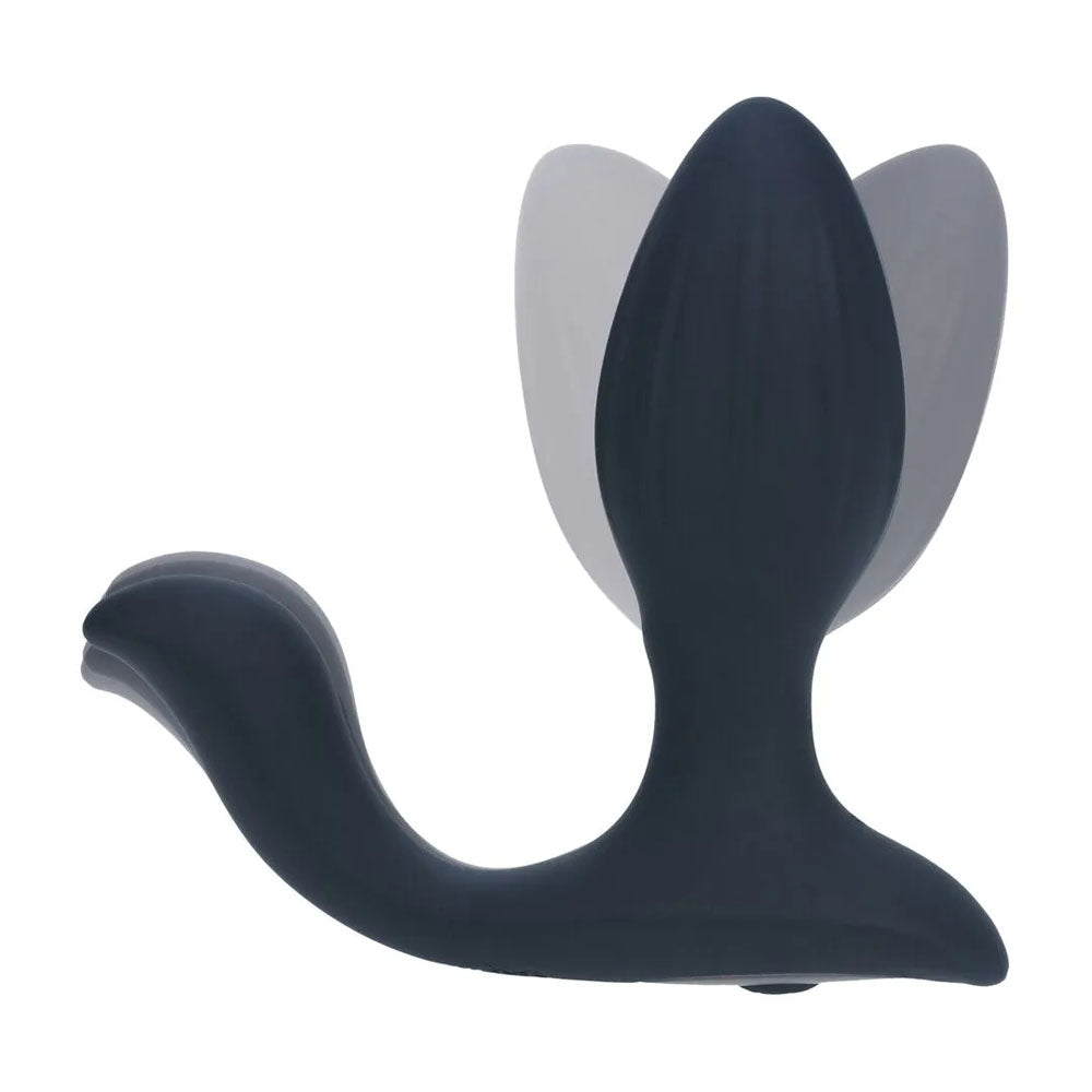 LEVELZ Vibrating & Rotating Anal Plug with Ball Stimulator - Black 10.7 cm USB Rechargeable Vibrating Butt Plug - Hush Store Sydney 
