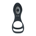 LEVELZ Vibrating Cock & Ball Ring with Shaft Loop - Black USB Rechargeable Vibrating Cock & Ball Rings - Hush Store Sydney 