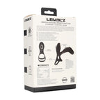 LEVELZ Vibrating Cock & Ball Ring with Shaft Loop - Black USB Rechargeable Vibrating Cock & Ball Rings - Hush Store Sydney 