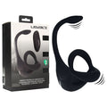 LEVELZ Remote Controlled Vibrating TriO Cock Ring with Prostate Stimulator - Black USB Rechargeable Vibrating Cock Ring with Anal Plug