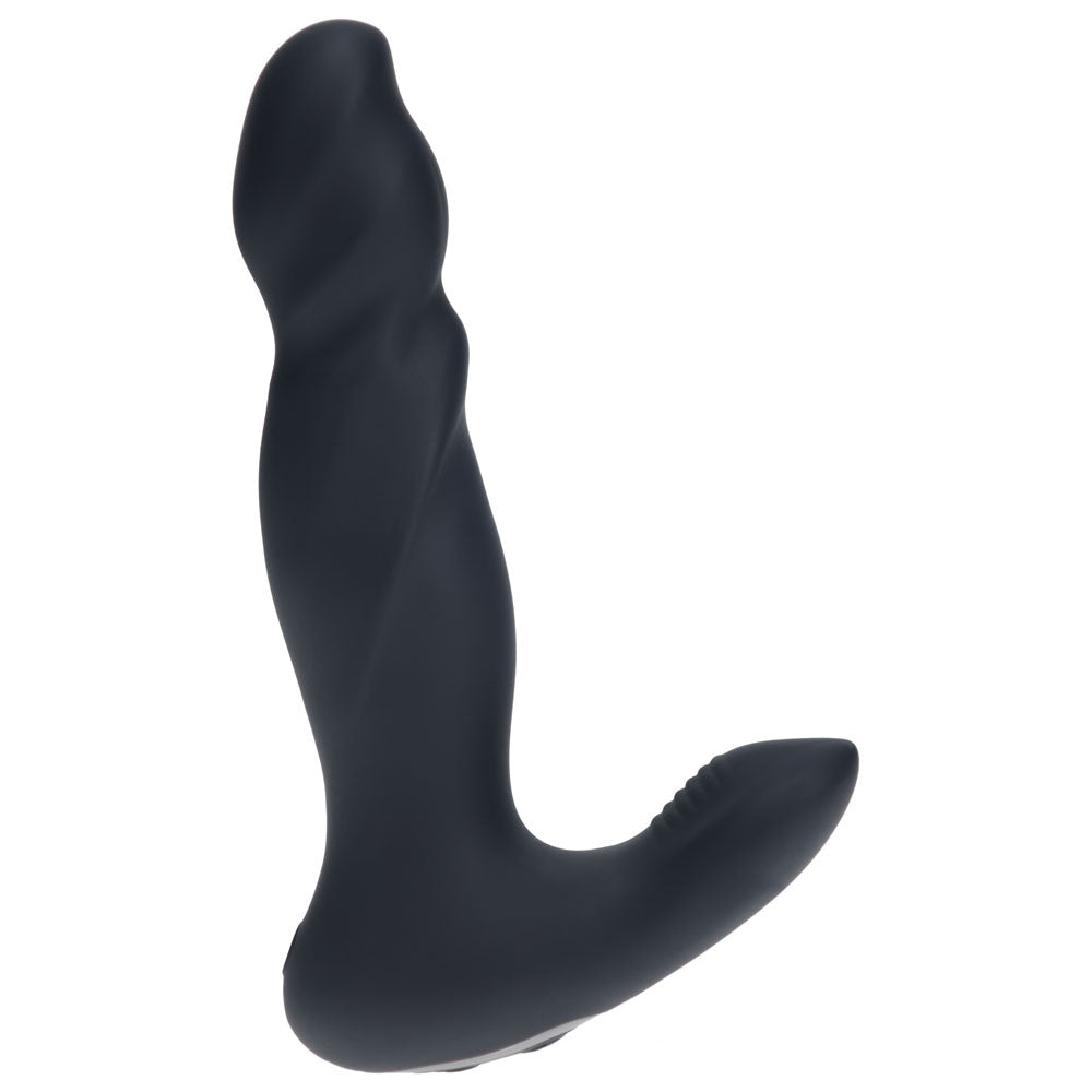 LEVELZ Vibrating & Thrusting Silicone Prostate Massager - Black 14.7 cm USB Rechargeable Thrusting Prostate Massager - Hush Store Sydney 