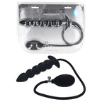 LEVELZ Beaded Inflatable Anal Plug - Black Inflatable Butt Plug - Hush Store Sydney 