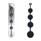 LEVELZ Round Anal Balls - XXL - 60mm - Black 52.5 cm XXL Anal Beads - Hush Store Sydney 