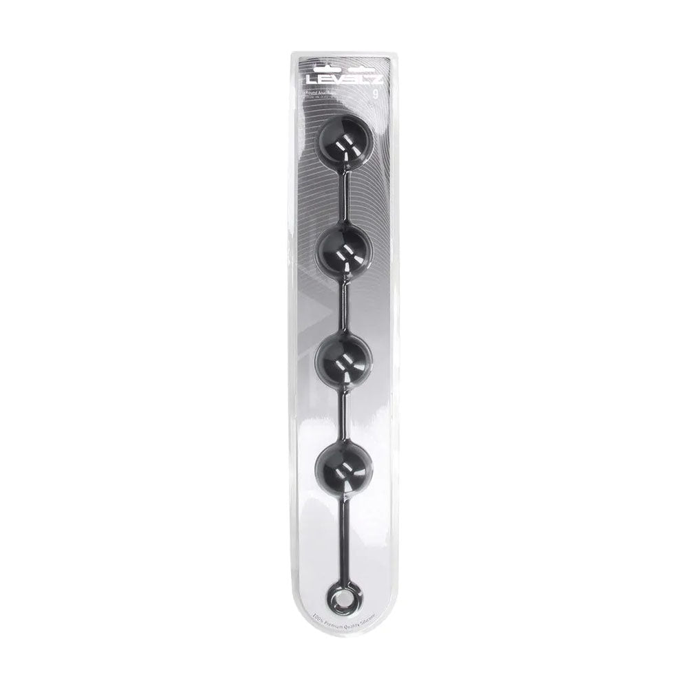 LEVELZ Round Anal Balls - XXL - 60mm - Black 52.5 cm XXL Anal Beads - Hush Store Sydney 