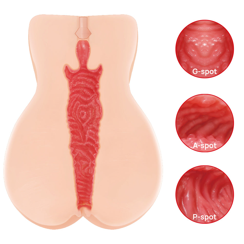 Kokos Vanilla Onahole 004 - Flesh Dual Layer Vagina Stroker - Hush Store Sydney 