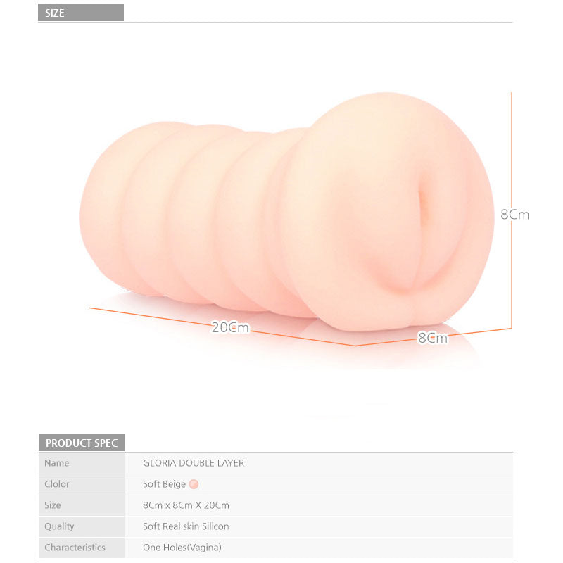 Kokos Gloria - Flesh Dual Layer Vagina Stroker - Hush Store Sydney 