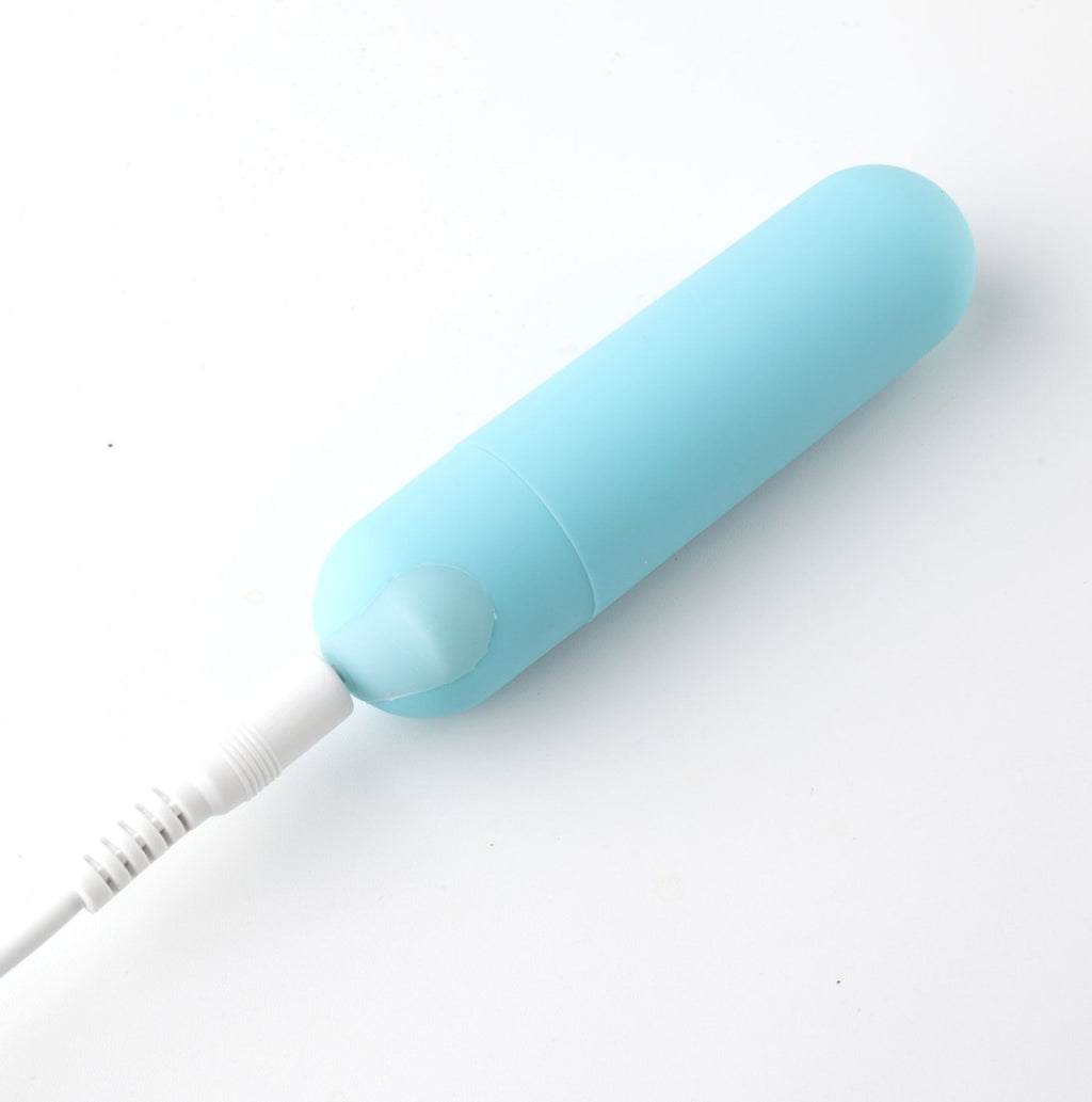 Maia Jayden - Clear/Blue USB Rechargeable Vibrating Cock & Ball Rings - Hush Store Sydney 