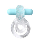 Maia Jayden - Clear/Blue USB Rechargeable Vibrating Cock & Ball Rings - Hush Store Sydney 
