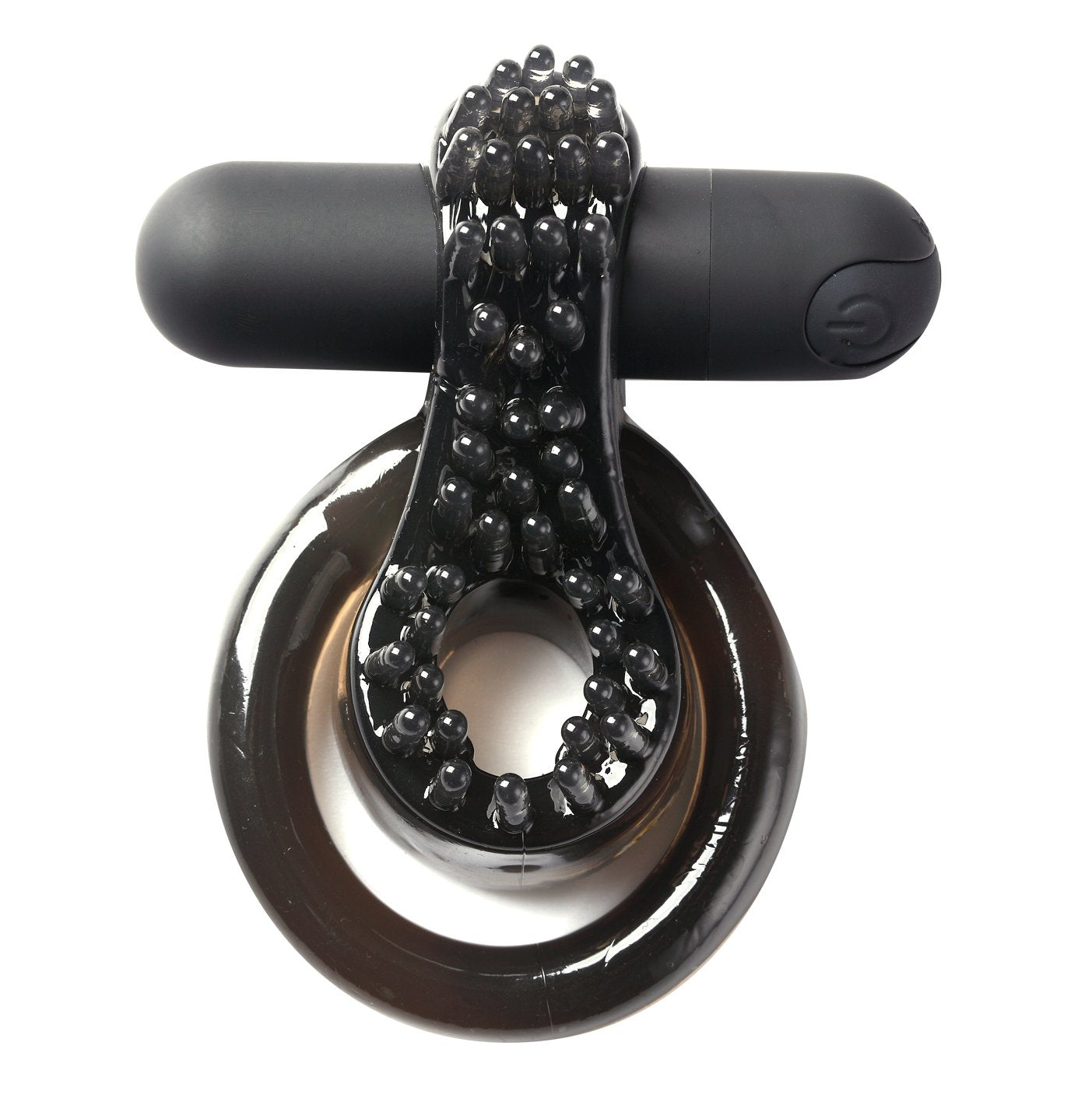 Maia Jagger - Black USB Rechargeable Vibrating Cock & Ball Ring - Hush Store Sydney 