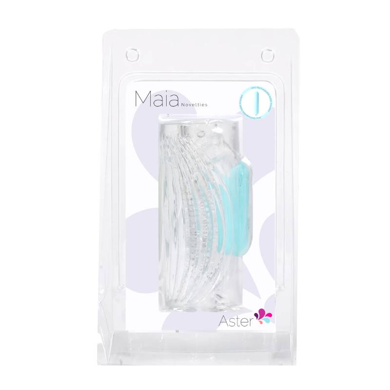 Maia Aster - Clear Vibrating Stroker Sleeve - Hush Store Sydney 
