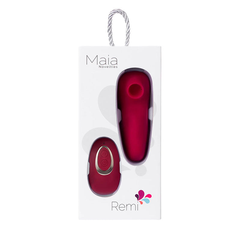 Maia Remi - Red USB Rechargeable Panty Vibe with Suction - Hush Store Sydney 