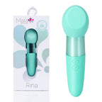Maia RINA - Teal - Teal 13.3 cm USB Rechargeable Vibrator - Hush Store Sydney 