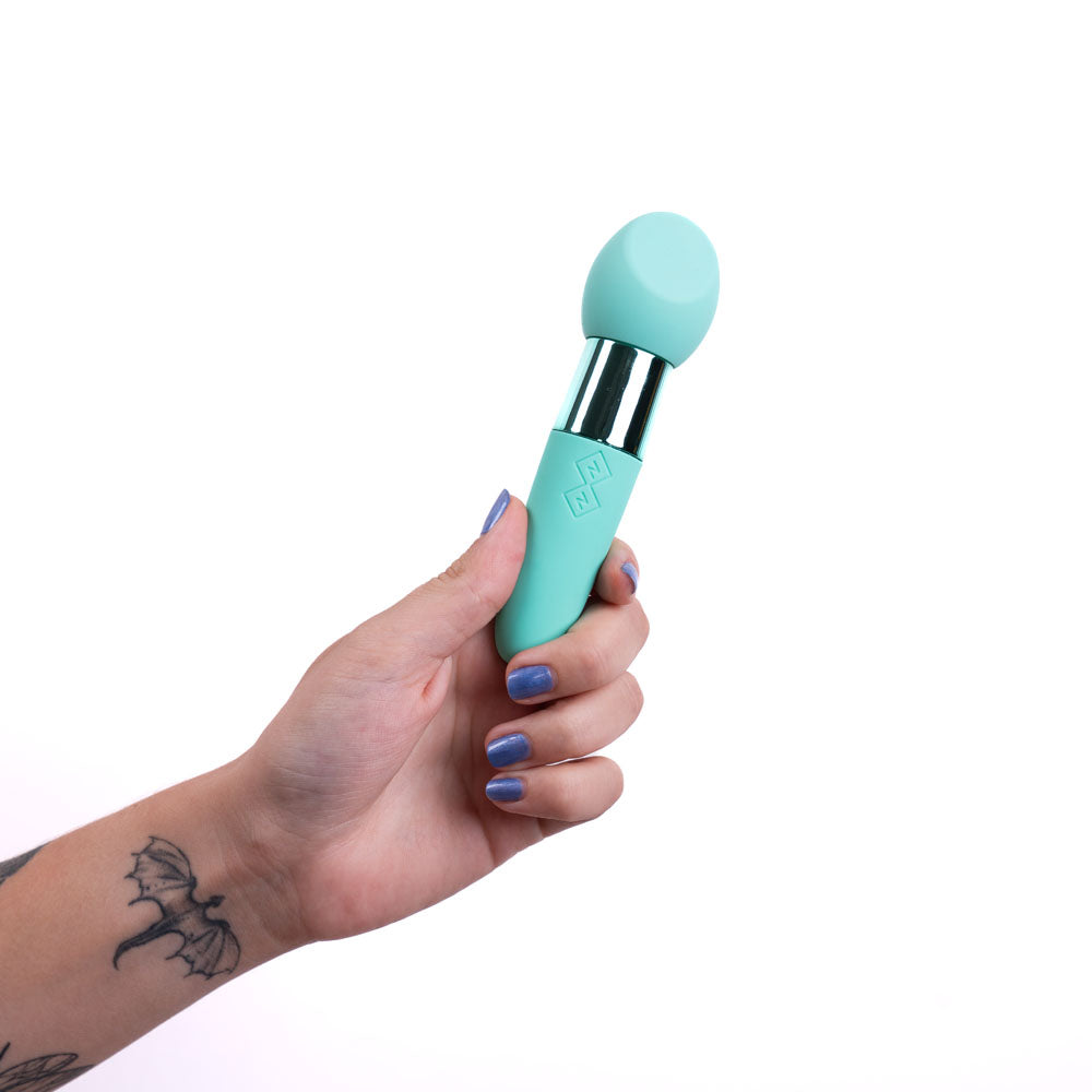 Maia RINA - Teal - Teal 13.3 cm USB Rechargeable Vibrator - Hush Store Sydney 