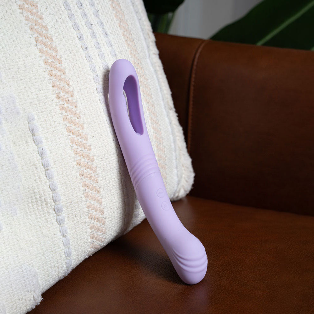 Maia HARPER - Purple 24.1 cm USB Rechargeable Vibrator - Hush Store Sydney 