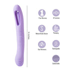 Maia HARPER - Purple 24.1 cm USB Rechargeable Vibrator - Hush Store Sydney 