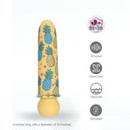 Maia KONA - Pineapple Yellow 10 cm USB Rechargeable Powerful Bullet