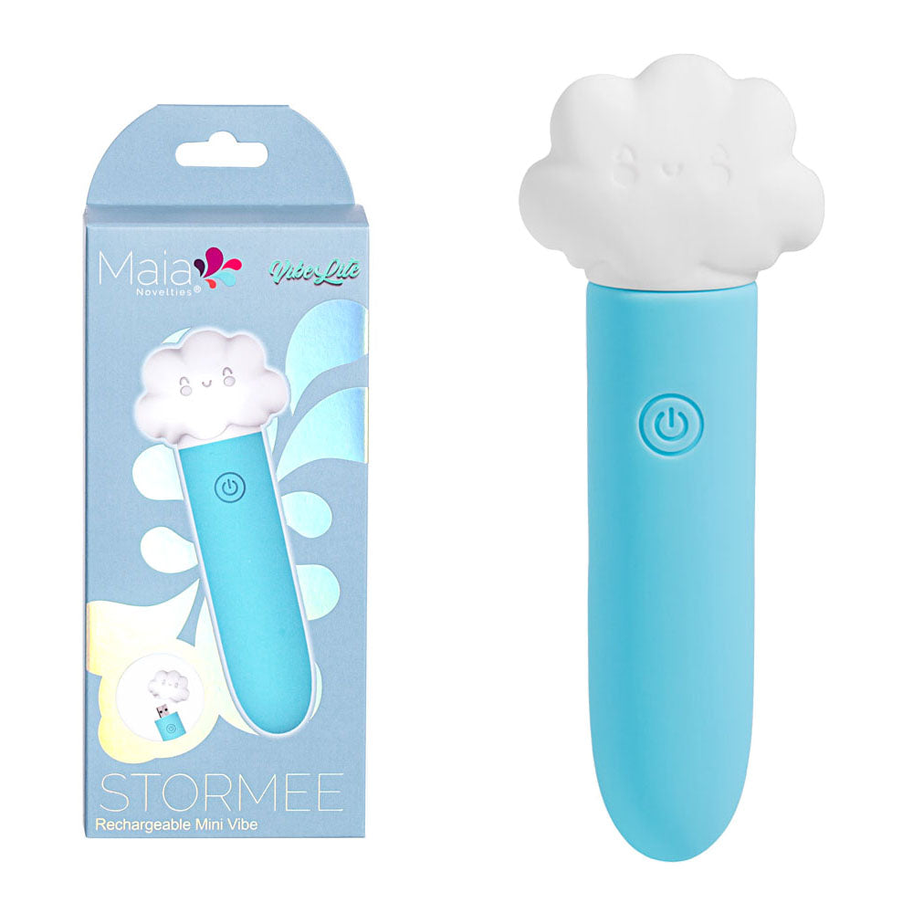 Maia STORMEE - Blue 11.1 cm USB Rechargeable Bullet - Hush Store Sydney 