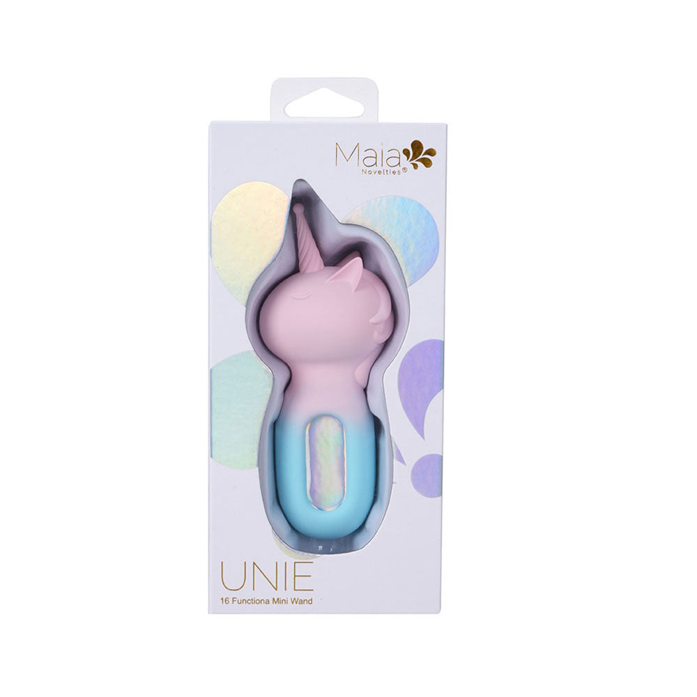 Maia UNIE - Pink/Blue USB Rechargeable Unicorn Wand - Hush Store Sydney 
