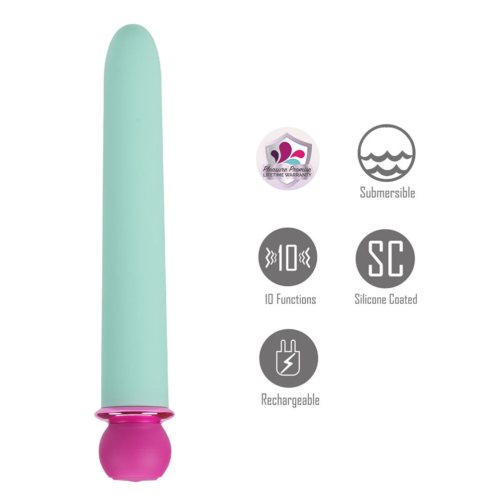 Maia RORI - Teal - Teal 15.2 cm USB Rechargeable XL Bullet
