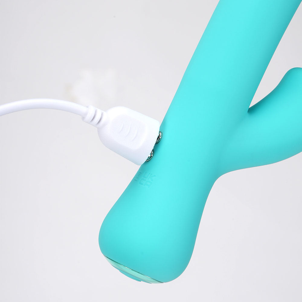 Maia ZARA - Teal - Teal 17.1 cm USB Rechargeable Rabbit Vibrator