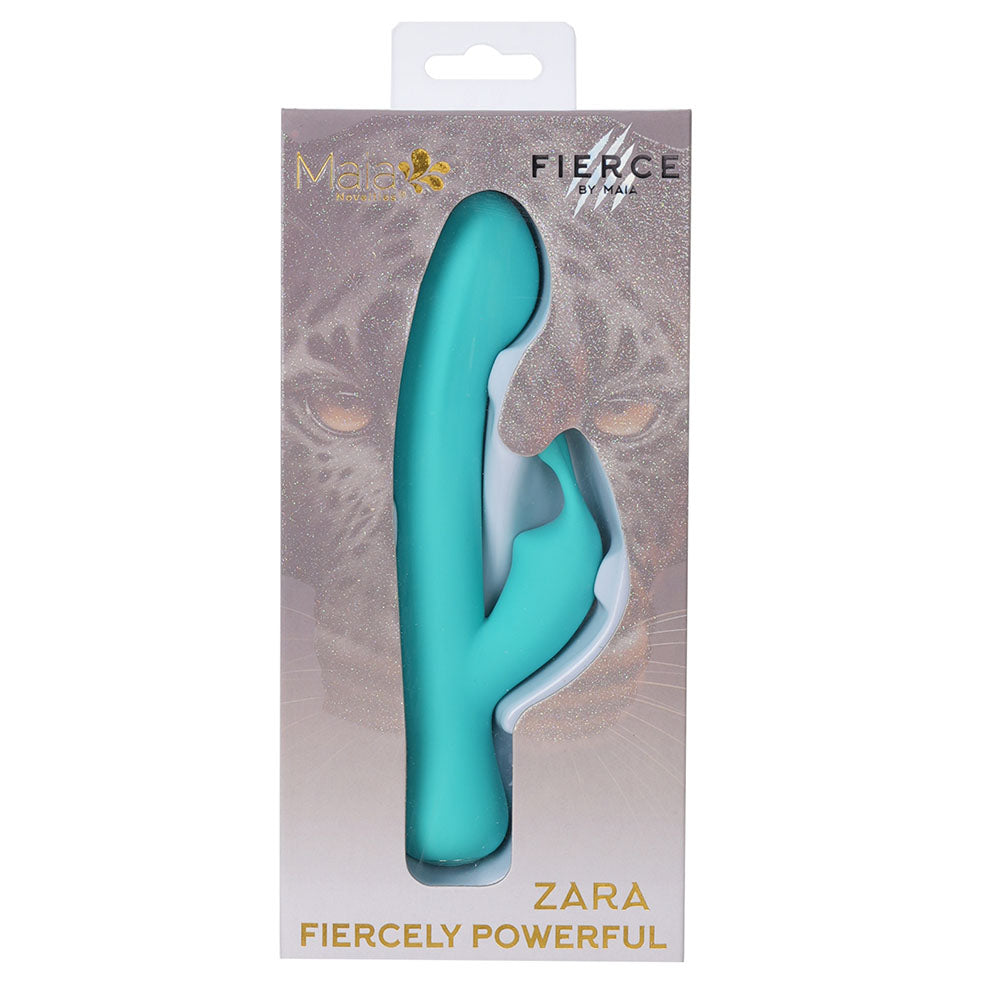 Maia ZARA - Teal - Teal 17.1 cm USB Rechargeable Rabbit Vibrator