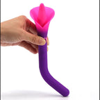 Maia VALA - Purple - Purple/Pink 22.2 cm USB Rechargeable Flower Vibrator - Hush Store Sydney 