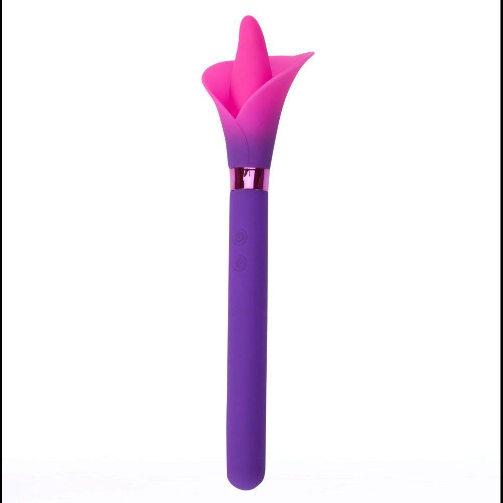 Maia VALA - Purple - Purple/Pink 22.2 cm USB Rechargeable Flower Vibrator - Hush Store Sydney 