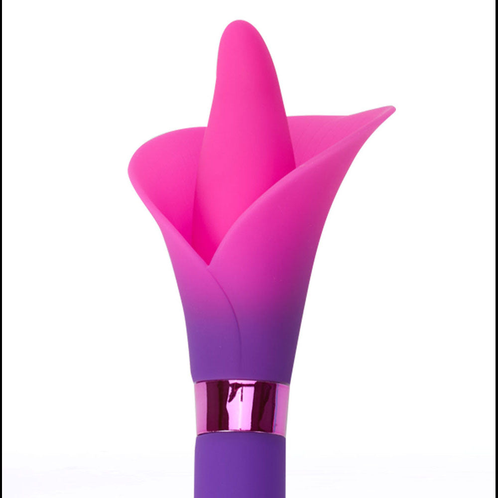 Maia VALA - Purple - Purple/Pink 22.2 cm USB Rechargeable Flower Vibrator - Hush Store Sydney 
