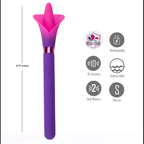 Maia VALA - Purple - Purple/Pink 22.2 cm USB Rechargeable Flower Vibrator - Hush Store Sydney 