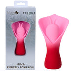 Maia MINA - Red - Red/Pink USB Rechargeable Fluttering Flower Stimulator