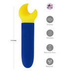 Maia SAYLOR - Blue/Yellow 11.1 cm USB Rechargeable Bullet