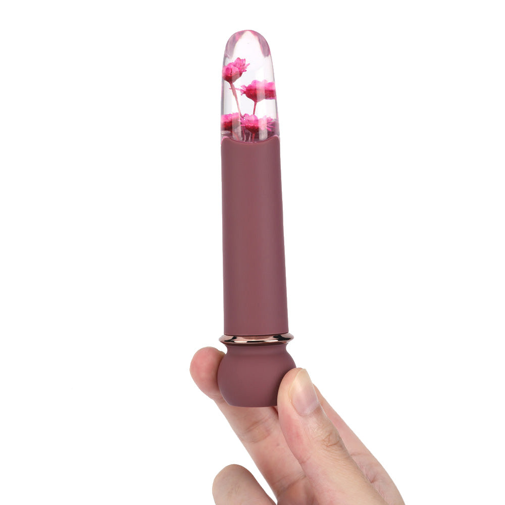 Maia FLORA - Burgundy - Burgundy 12.7 cm USB Rechargeable Powerful Bullet