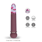 Maia FLORA - Burgundy - Burgundy 12.7 cm USB Rechargeable Powerful Bullet