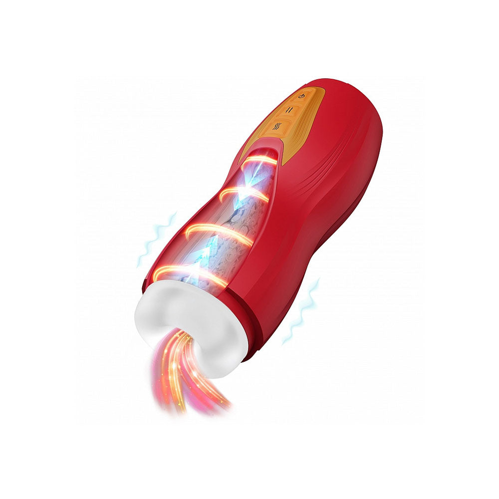 MASTURS Solara - USB Rechargeable Vibrating, Thrusting & Heating Auto Stroker with Augmented Reality - Hush Store Sydney 