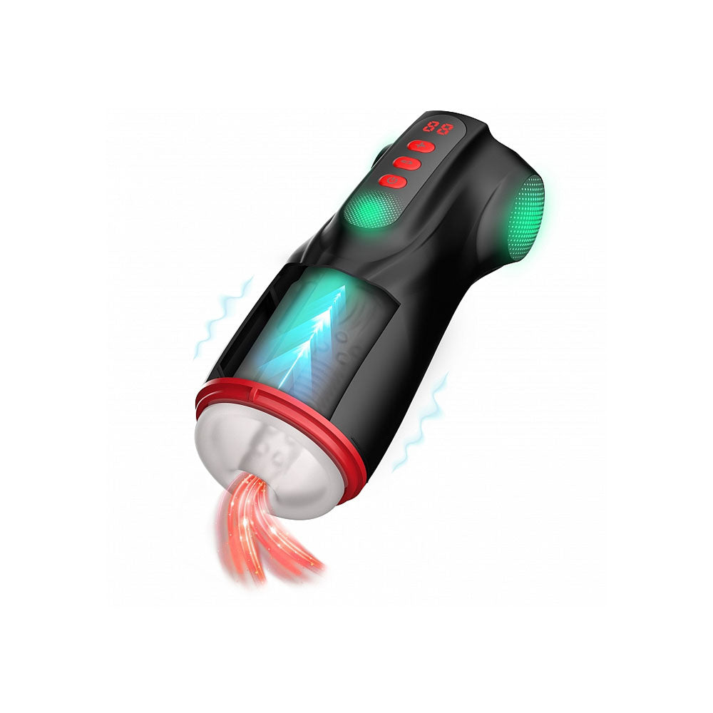 MASTURS Raven - USB Rechargeable Vibrating and Sucking Auto Stroker with Augmented Reality - Hush Store Sydney 