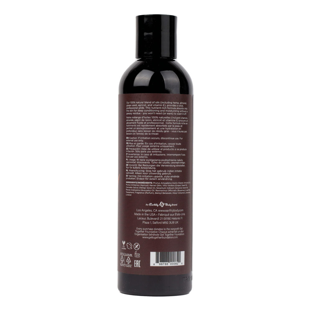 Hemp Seed Massage & Body Oil - Dreamsicle (Tangerine & Plum) Scented - 237 ml Bottle - Hush Store Sydney 