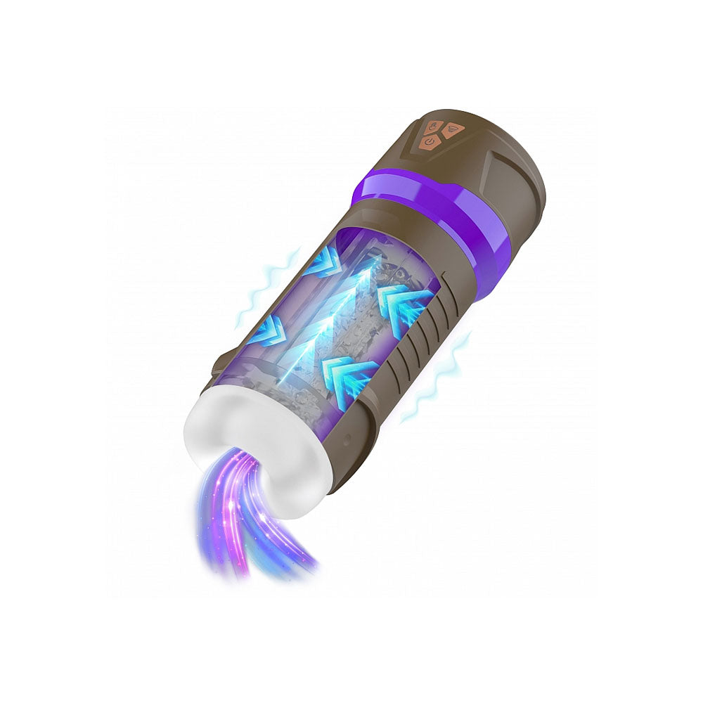 MASTURS Misty - USB Rechargeable Sucking, Vibrating & Squeezing Auto Stroker with Augmented Reality - Hush Store Sydney 