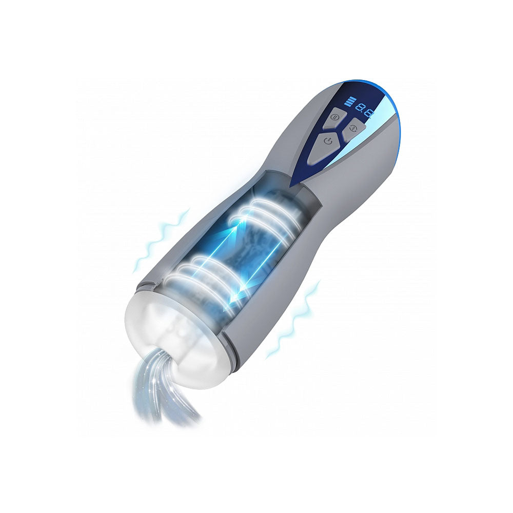 MASTURS Eloa - USB Rechargeable Sucking & Vibrating Auto Stroker with Augmented Reality - Hush Store Sydney 