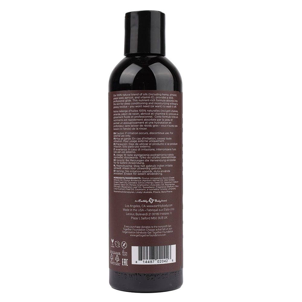 Hemp Seed Massage & Body Oil - Skinny Dip (Vanilla & Fairy Floss) Scented - 237 ml Bottle - Hush Store Sydney 