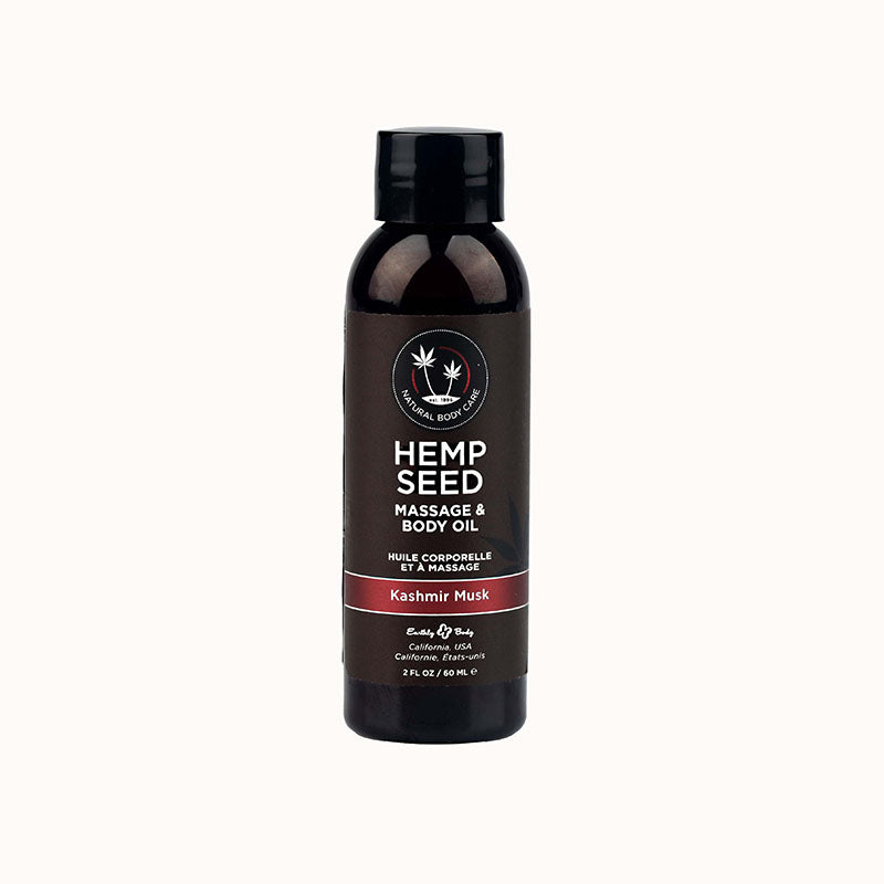 Hemp Seed Massage & Body Oil - Kashmir Musk (Brandy, Magnolia & Vanilla Musk) Scented - 59 ml - Hush Store Sydney 
