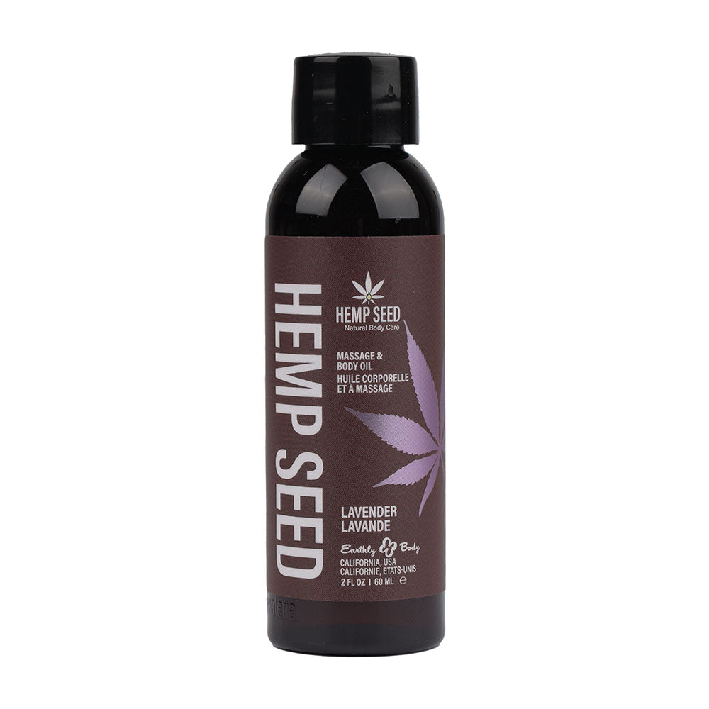 Hemp Seed Massage & Body Oil - Lavender Scented - 59 ml Bottle - Hush Store Sydney 
