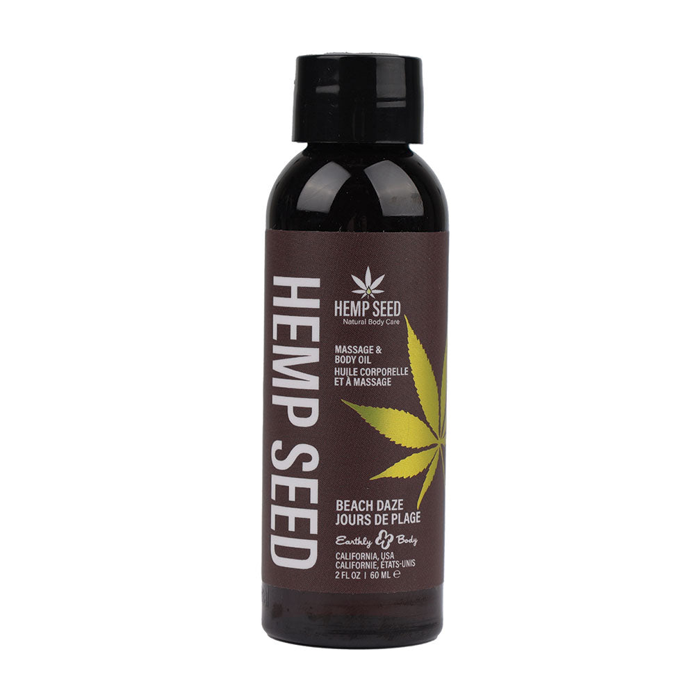 Hemp Seed Massage & Body Oil - Beach Daze (Coconut & Pineapple) Scented - 59 ml Bottle - Hush Store Sydney 