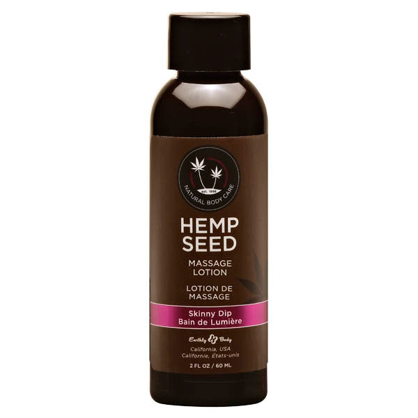 Hemp Seed Massage Lotion - Skinny Dip (Vanilla & Faiy Floss) Scented - 59 ml Bottle - Hush Store Sydney 